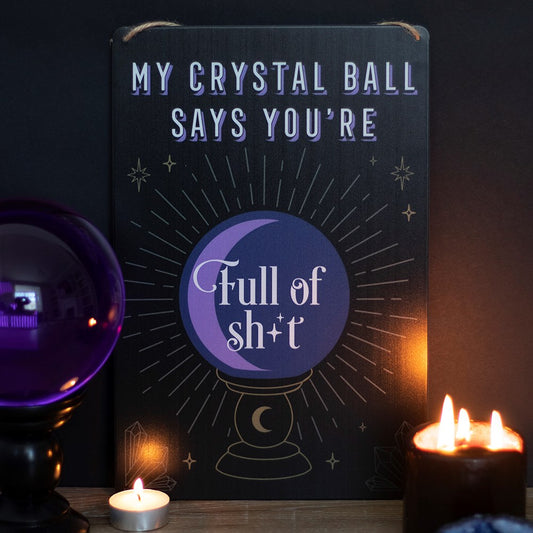 My Crystal Ball Says….Metal Sign