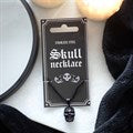 Black Obsidan Skull Necklace